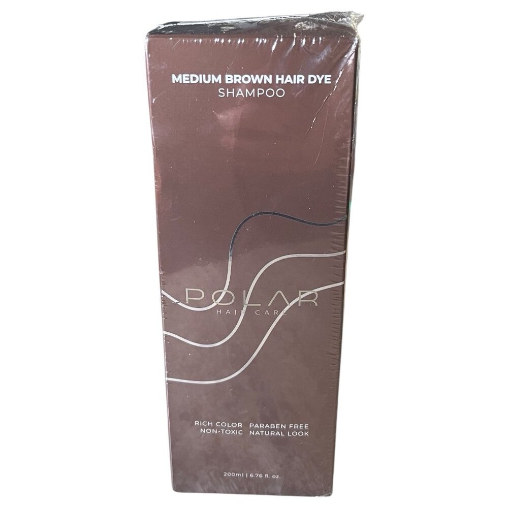Polar Hair Care Medium Brown Hair Dye Shampoo - Polar Hair Care 200ml/6.76fl.oz